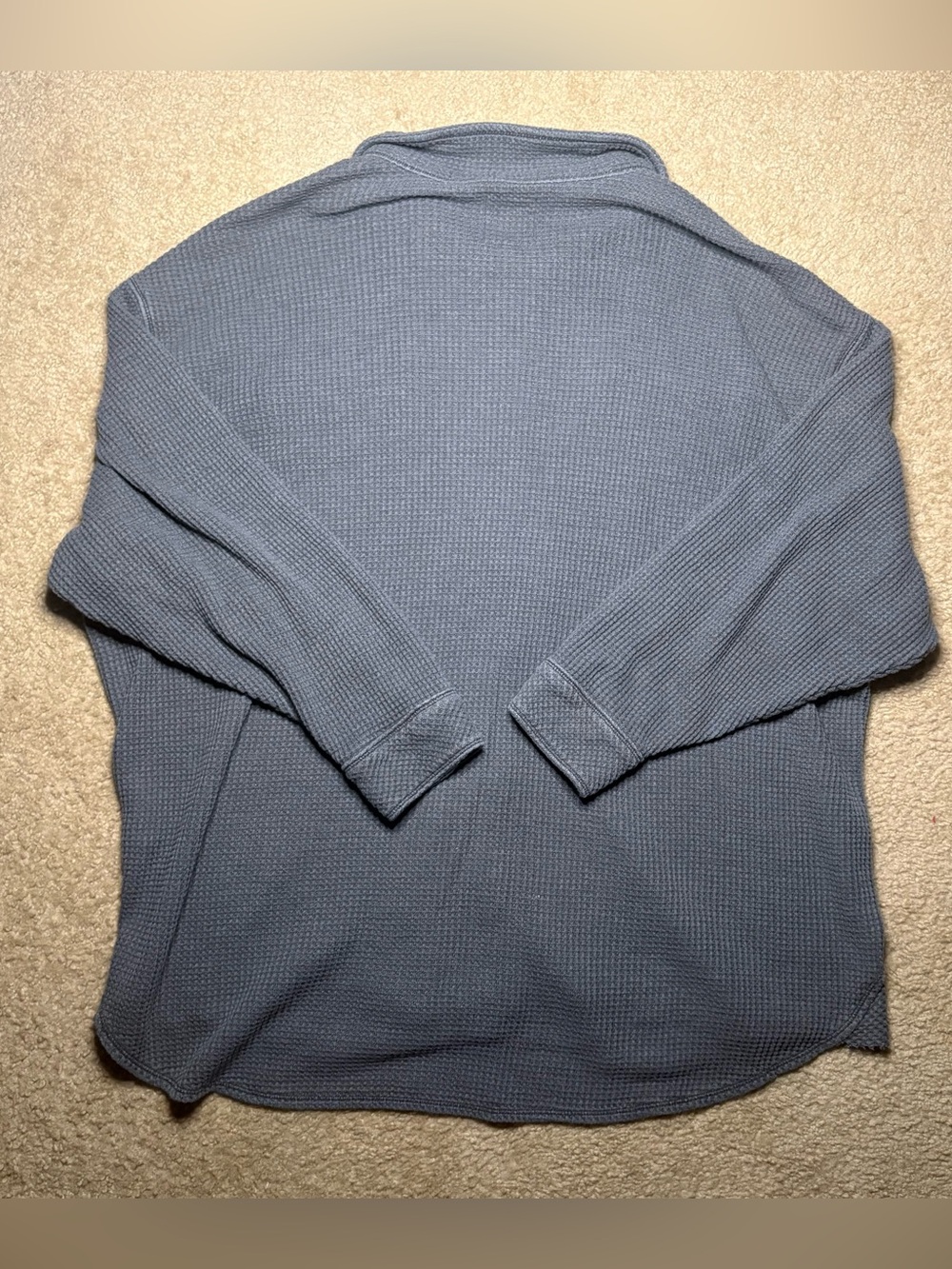Aerie Women’s XL Slate Grey Waffle-Knit Button-Up Shirt - Picture 14 of 14
